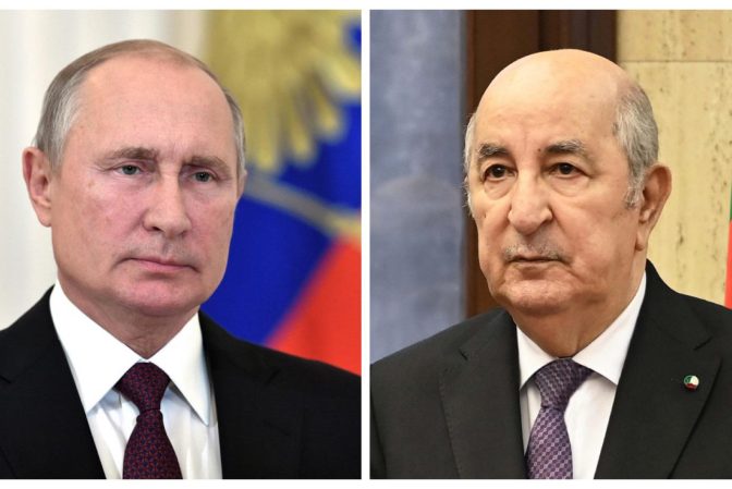 الرئيس تبون يعزي نظيره الروسي بوتين في تحطم طائرة ركاب بتيندا