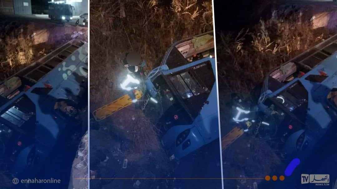 حادث حافلة خارج الخدمة يوقع إصابات في الشلف