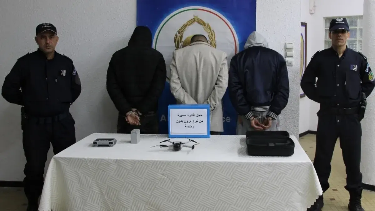 إيقاف ثلاثة مشتبهين بحيازة طائرة مسيرة غير مرخصة في عنابة