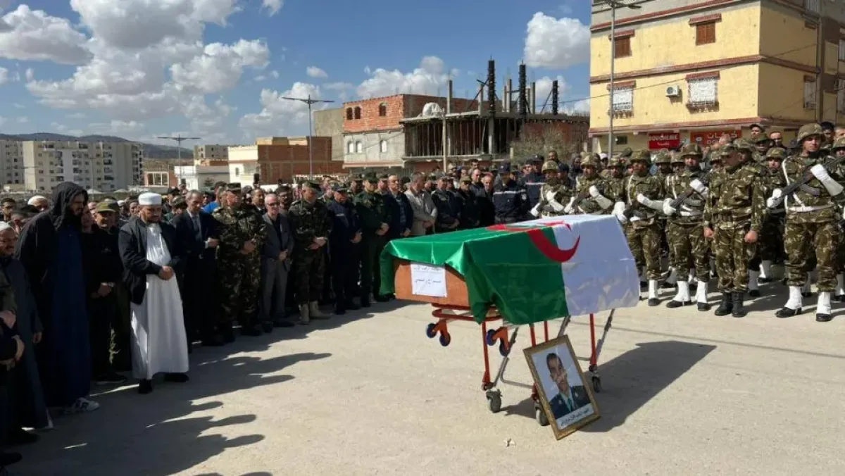 تشييع شهداء الطائرة العسكرية في تبسة ومستغانم
