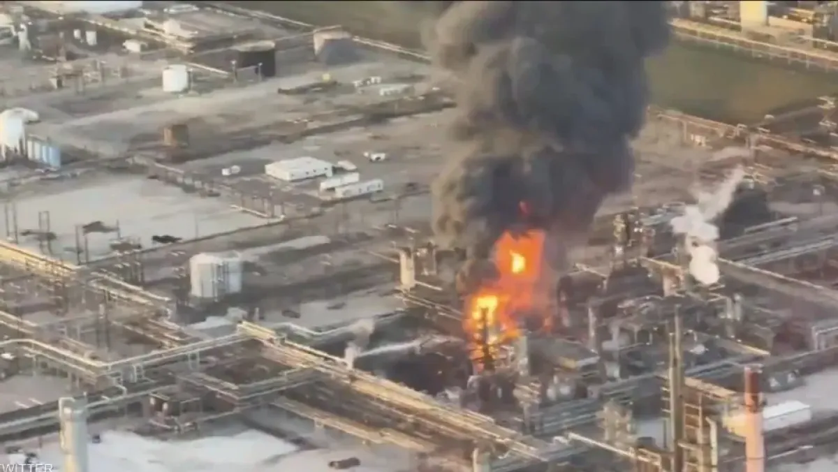 انفجار مصفاة فاليرو للطاقة في بورت آرثر بتكساس