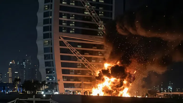 الحرس الثوري يهاجم تجمعاً أمريكياً في دبي بطائرات مسيرة