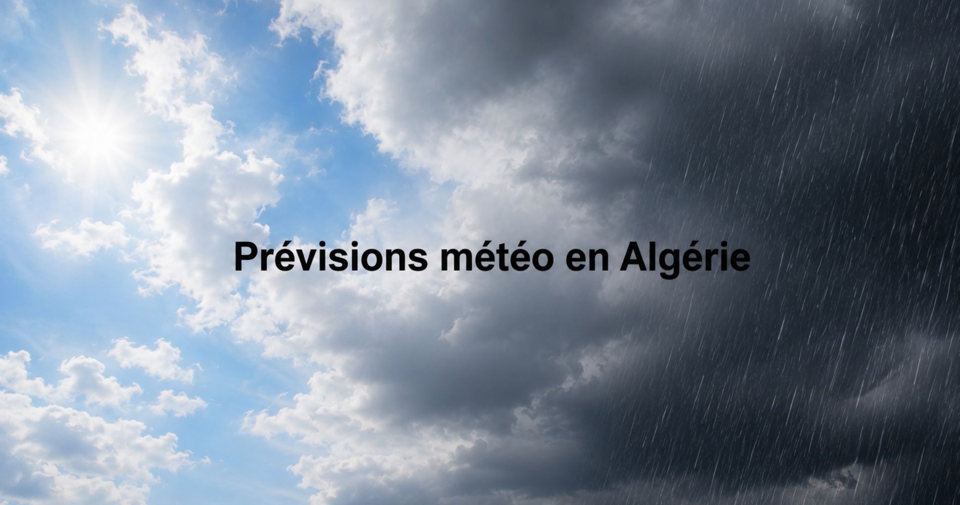 إنذار طقس جديد في جنوب الجزائر 11 مايو