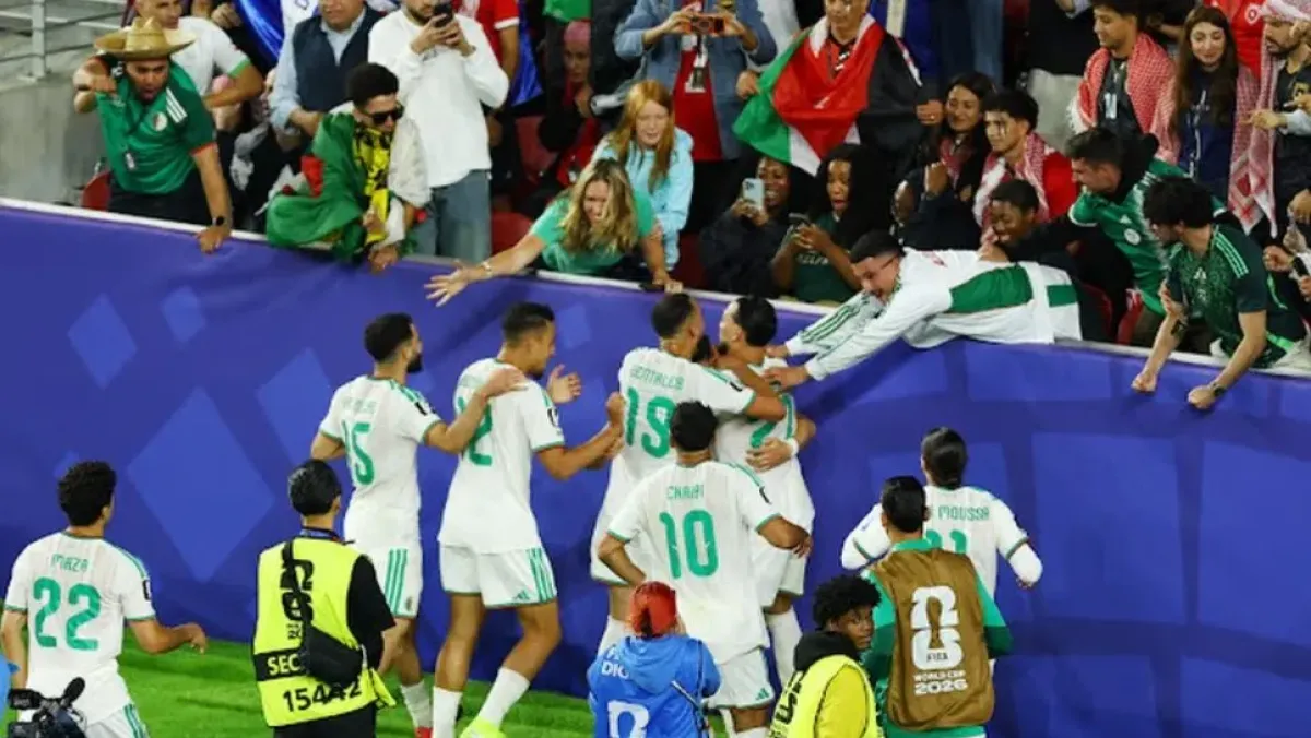 الجزائر تتغلب على الأردن 2-1 في كأس العالم 2026