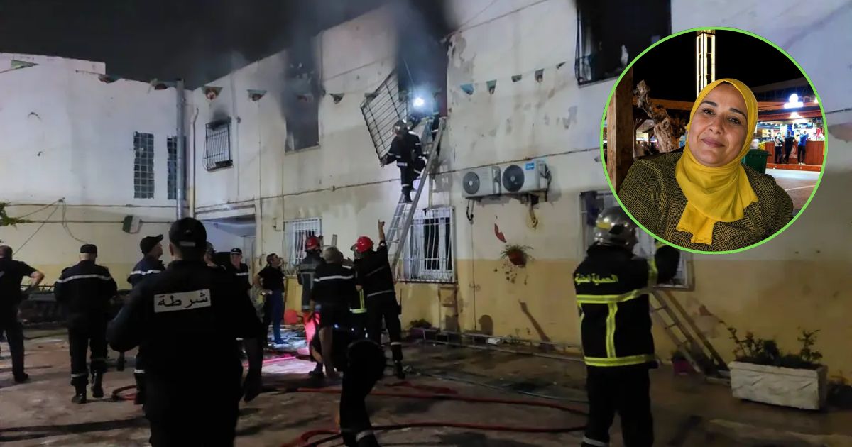 مليكة بولغراس بطلةً في حريق محمدية المأساوي