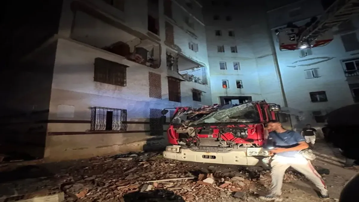 حريق وانفجار في عمارة بوادي تليلات يوقع إصابات