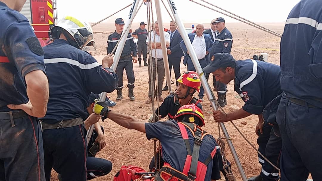 إنقاذ طفل من بئر ارتوازي عميق بولاية البيض