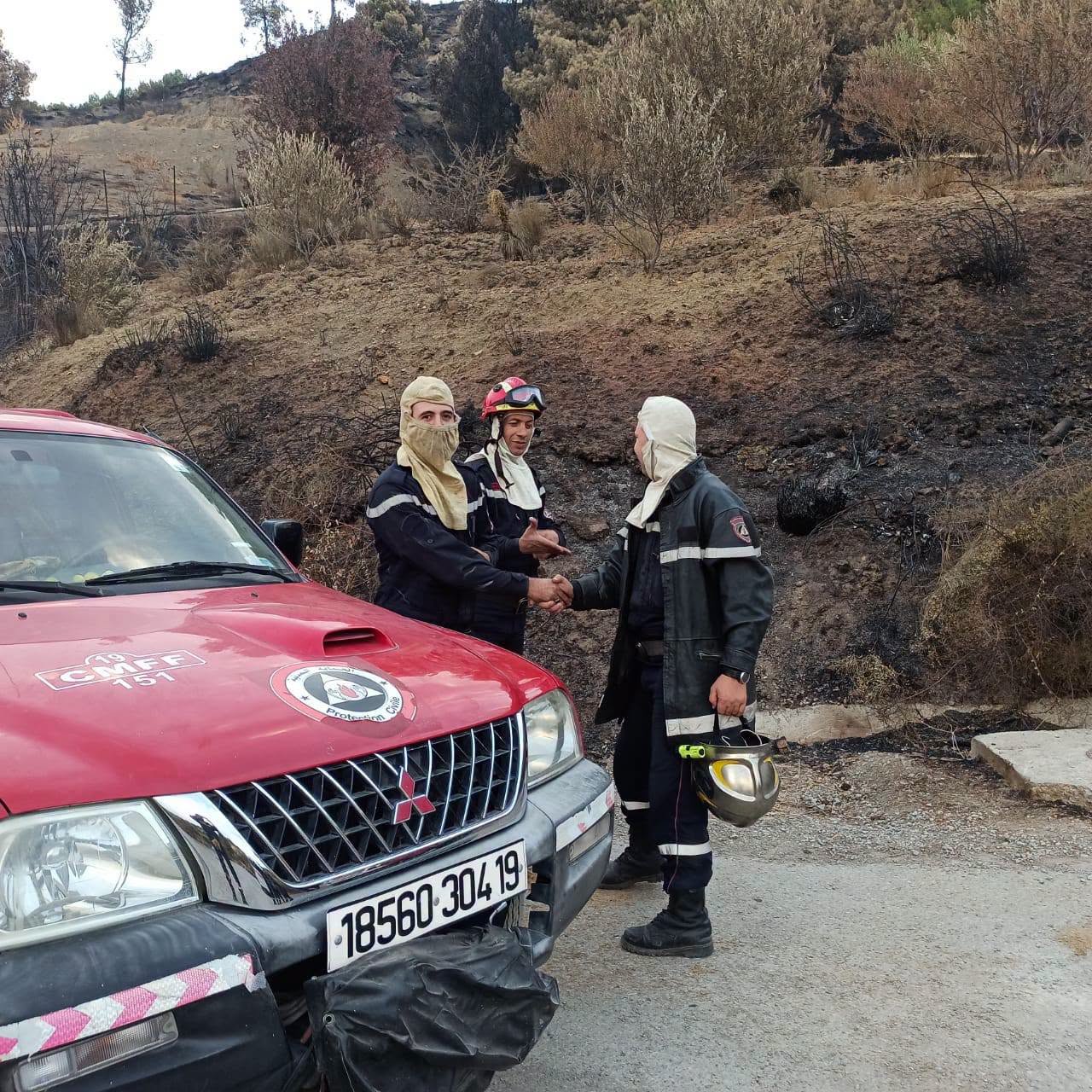 إخماد حريق غابة الصنوبر بحجر دلاج بولاية سطيف