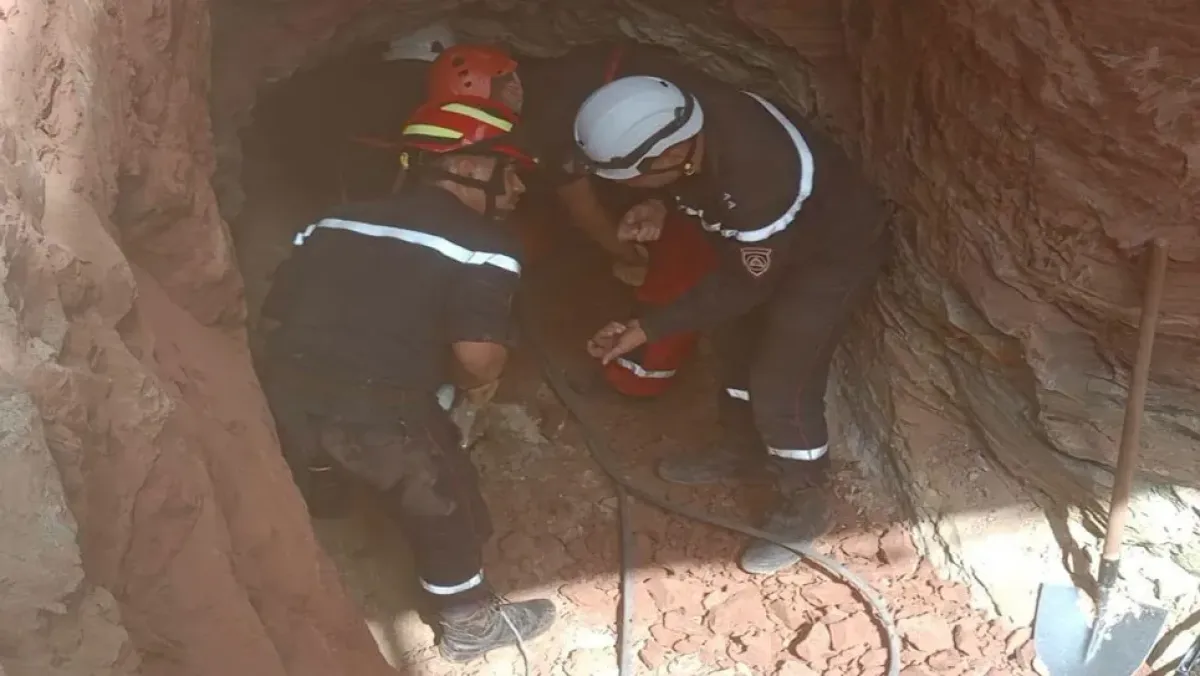 العثور على الطفل أيوب متوفى بعد سقوطه في بئر البيض