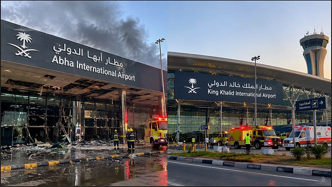 هجمات على مطاري أبها والملك خالد تسفر عن وفيات وإصابات